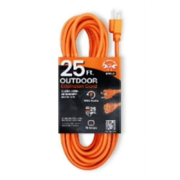 Grip Tight Tools ECP25O 25 ft. 16-3 SJT Outdoor Extension Cord, Orange
