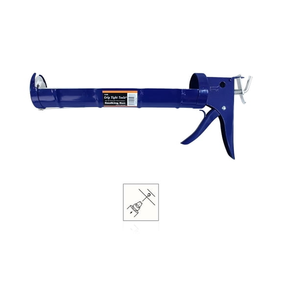 Grip Tight Tools 28 oz. Classic Smooth Rod Caulking Gun