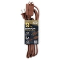 thumbnail image 1 of Grip Tight Tools® 9 FT Household Extension Cord, 16-2 SPT, Brown, 1 of 5