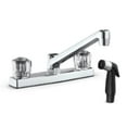 thumbnail image 1 of Grip Tight Tools KFP02 8 in. Non Metallic Kitchen Faucet with Sprayer, Chrome Finish, 1 of 1
