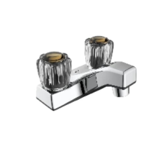 Plumb Tech® Non-Metallic 2 Handle Lavatory Faucet Chrome 1.2 GPM