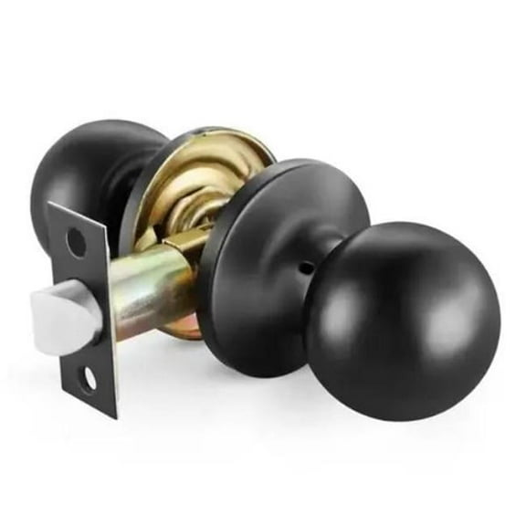 Grip Tight Tools PA01BL Passage Lock Ball Handle, Matte Black