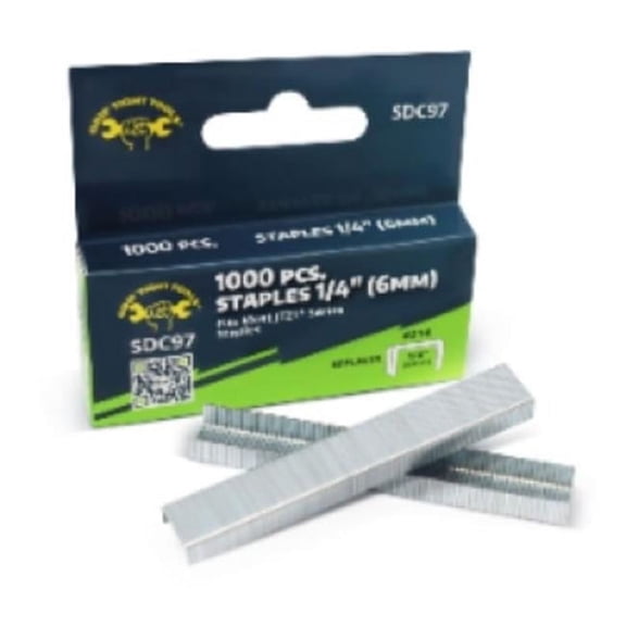 Grip Tight Tools SDC97 0.25 in. Steel Staples