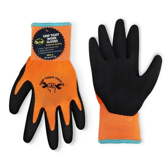 Grip Tight Tools Industrial grade Work Gloves, Orange