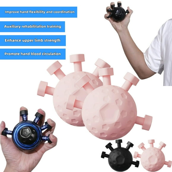 Grip Trainer,Finger Exerciser Sphere Silicone, Hand Strengthener Gadget, Adjustable Grip Strength Trainer, Boost Your Grip Strengthener Routine (Pink*2)