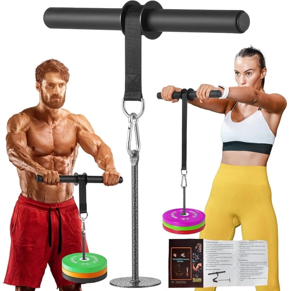 Grip Wrist Roller Forearm Blaster with Weight Plate Loader - Professional Forearm Strength Trainer & Wrist Roller Forearm Exerciser - Non-Slip -Link Design for Grip Strength  &