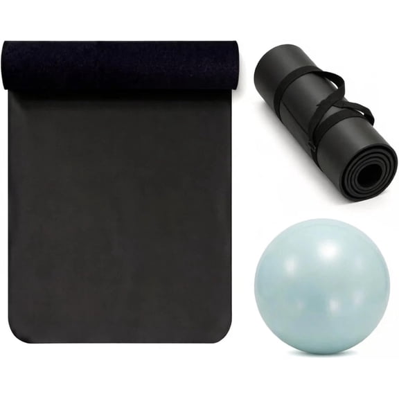 Grip Yoga Mat 5mm Non-Slip PU  Rubber Surface,  Fitness Mat for Hot Yoga, Pilates, for Women and Men