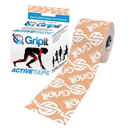 Gripit ACTIVETAPE, 2" x 5.5 yds, Tan with logo