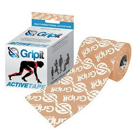 Gripit ACTIVETAPE, 3" x 5.5 yds, Tan with logo