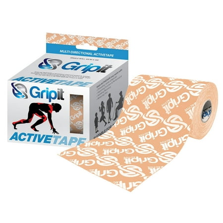 Gripit ACTIVETAPE, 4" x 5.5 yds, Tan with Logo