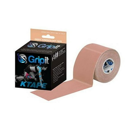 Gripit Original Kinesiology KTAPE, 2" x 5.5 yds, Uncut, Tan