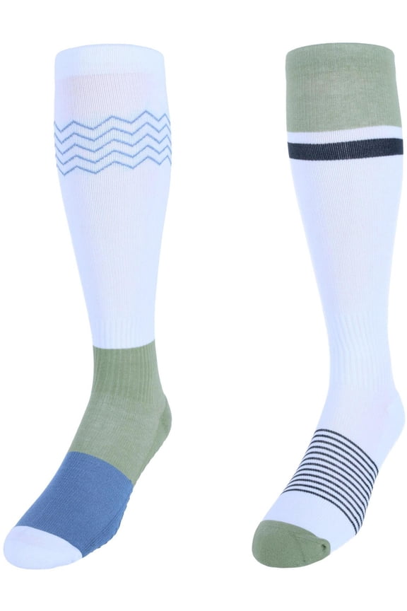 Extended Size Compression Socks with Grips (Pack of 2) (Men)