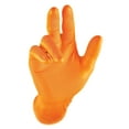 Grippaz 6 Mil Thick Orange Superior Strength 100 Nitrile Disposable