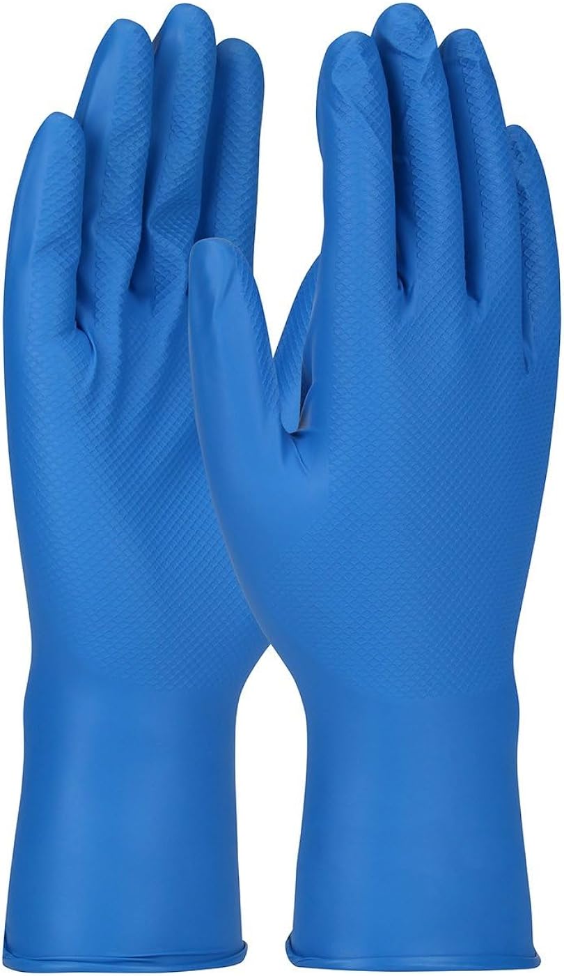 Grippaz Superior Ambidextrous Nitrile Glove With Textured Fish Scale