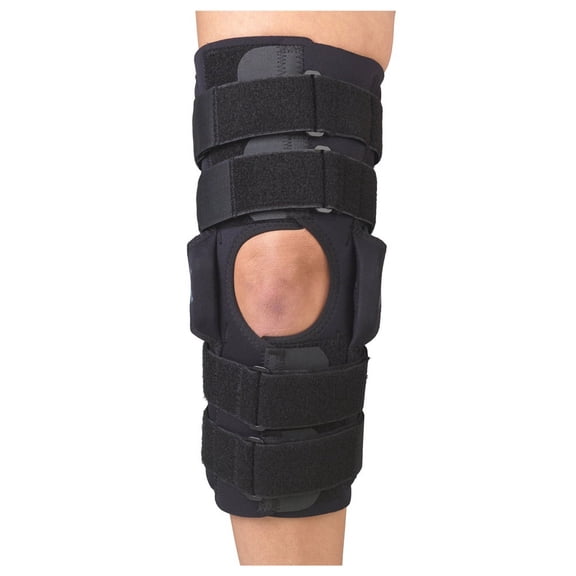 Gripper 16" Hinged Knee with CoolFlex (black) Range Of Motion Hinges, X-Large