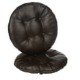 thumbnail image 1 of Gripper Faux Leather 14" x 14" Non-Slip Tufted Barstool Cushions, 2 Count, 1 of 4