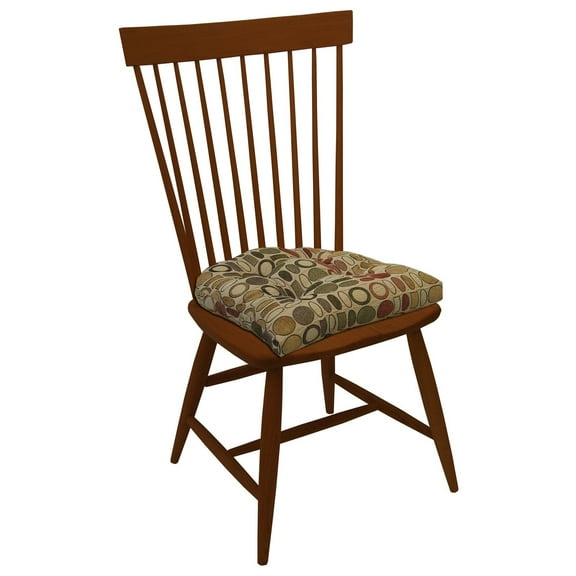 Gripper Non-Slip 15" x 15" Corona Tufted Universal Chair Cushions (Set of 2)