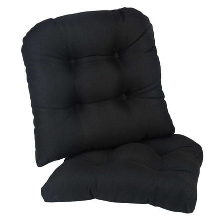 Gripper Non-Slip 15" x 15" Omega Tufted Universal Chair Cushions, Set of 2