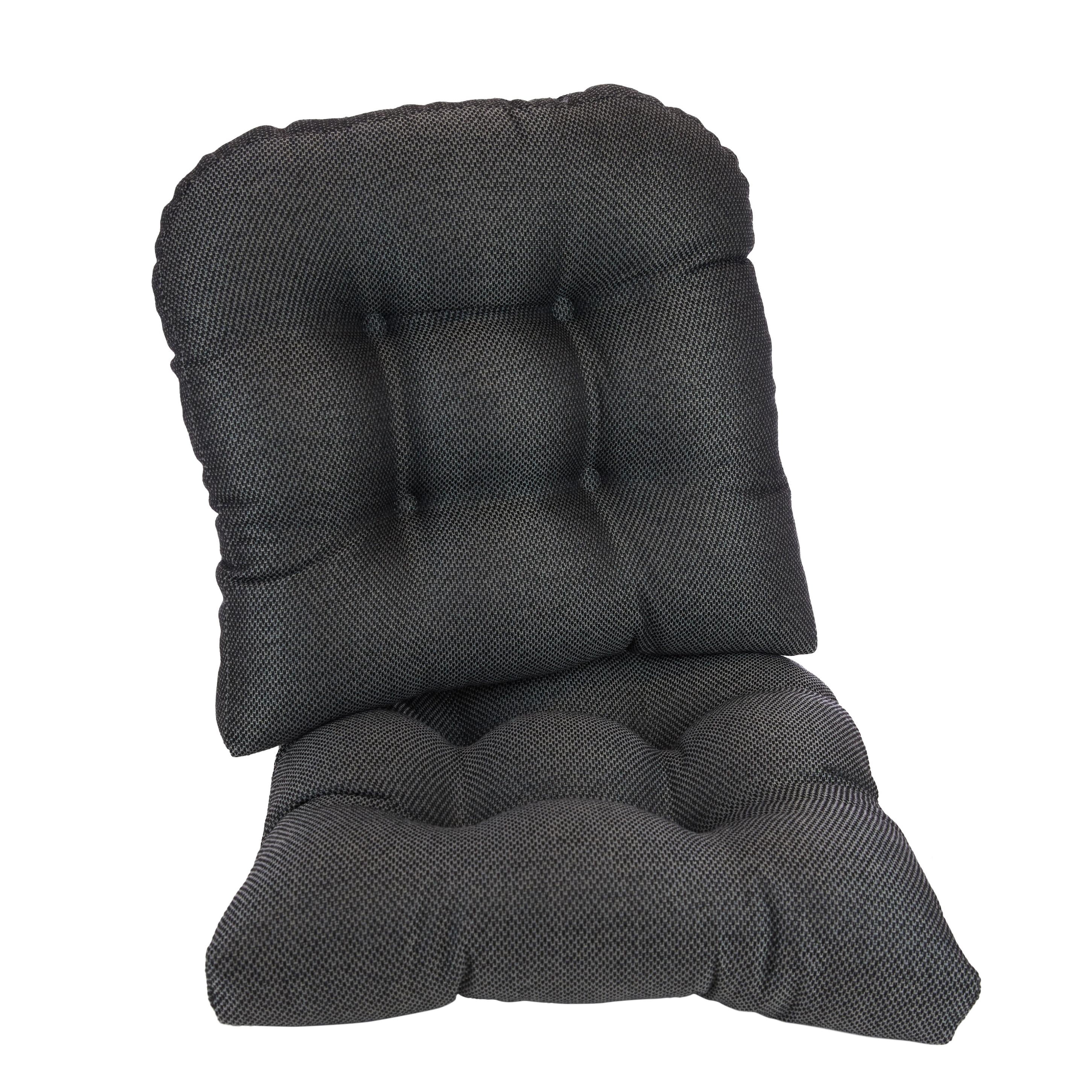 Gripper Non-Slip 15" x 15" Omega Tufted Universal Chair Cushions, Set of 2