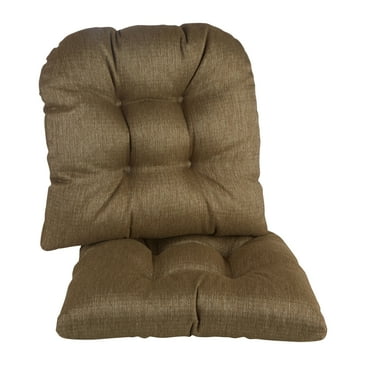 Gripper Non-Slip 15" x 15" Omega Tufted Universal Chair Cushions, Set of 2