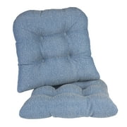 Gripper Non-Slip 15" x 15" Venus Tufted Universal Chair Cushions, Set of 2