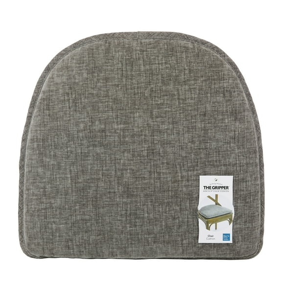 Gripper Non Slip 15" x 16" Bowler Gray Chair Cushion