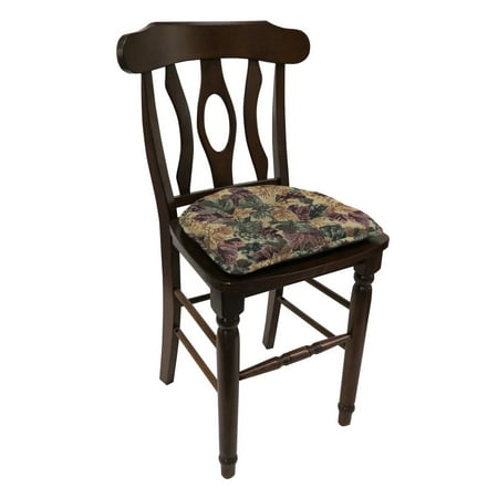 Gripper Non-Slip 15" x 16" Cabernet Tufted Chair Cushions, Set of 2