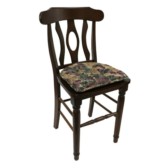 Gripper Non-Slip 15" x 16" Cabernet Tufted Chair Cushions, Set of 2