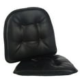 thumbnail image 1 of Gripper Non Slip 15" x 16" Faux Leather Tufted Chair Cushions, Set of 2, 1 of 6