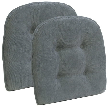 Gripper Non-Slip 15" x 16" Nouveau Tufted Chair Cushions, Set of 2