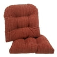 thumbnail image 1 of Gripper Non-Slip 17" x 17" Polar Chenille Tufted Universal Chair Cushions, Set of 2, 1 of 5