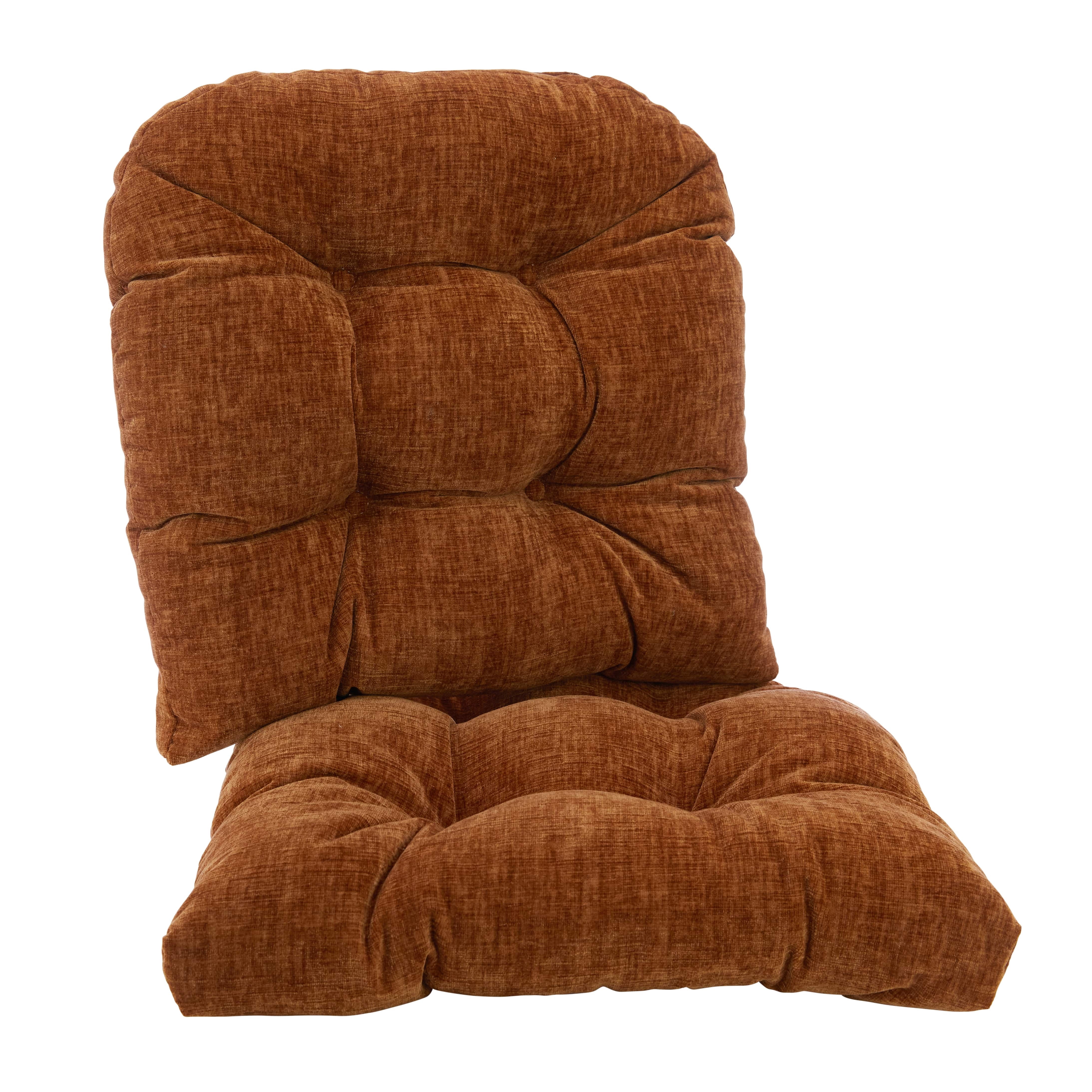 Gripper Non-Slip Plush 17-inch Chair Cushion - Set of 2