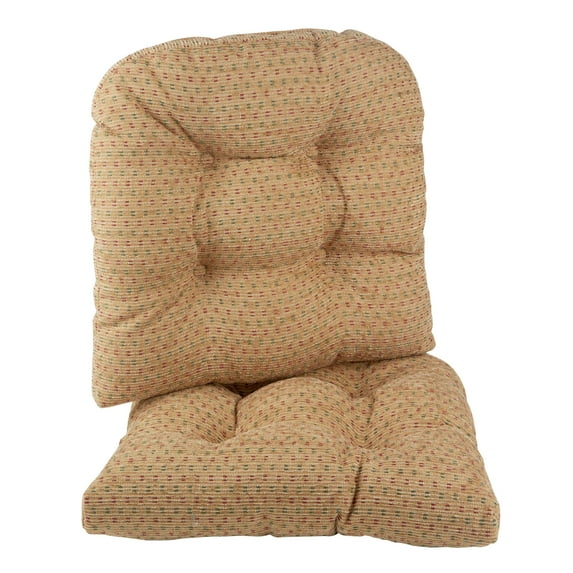 Gripper Raindrops Universal 15" x 15" Chair Cushion, Set of 2