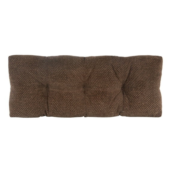 Gripper Rembrandt Tufted Bench Cushion, 36 Inches, Brown