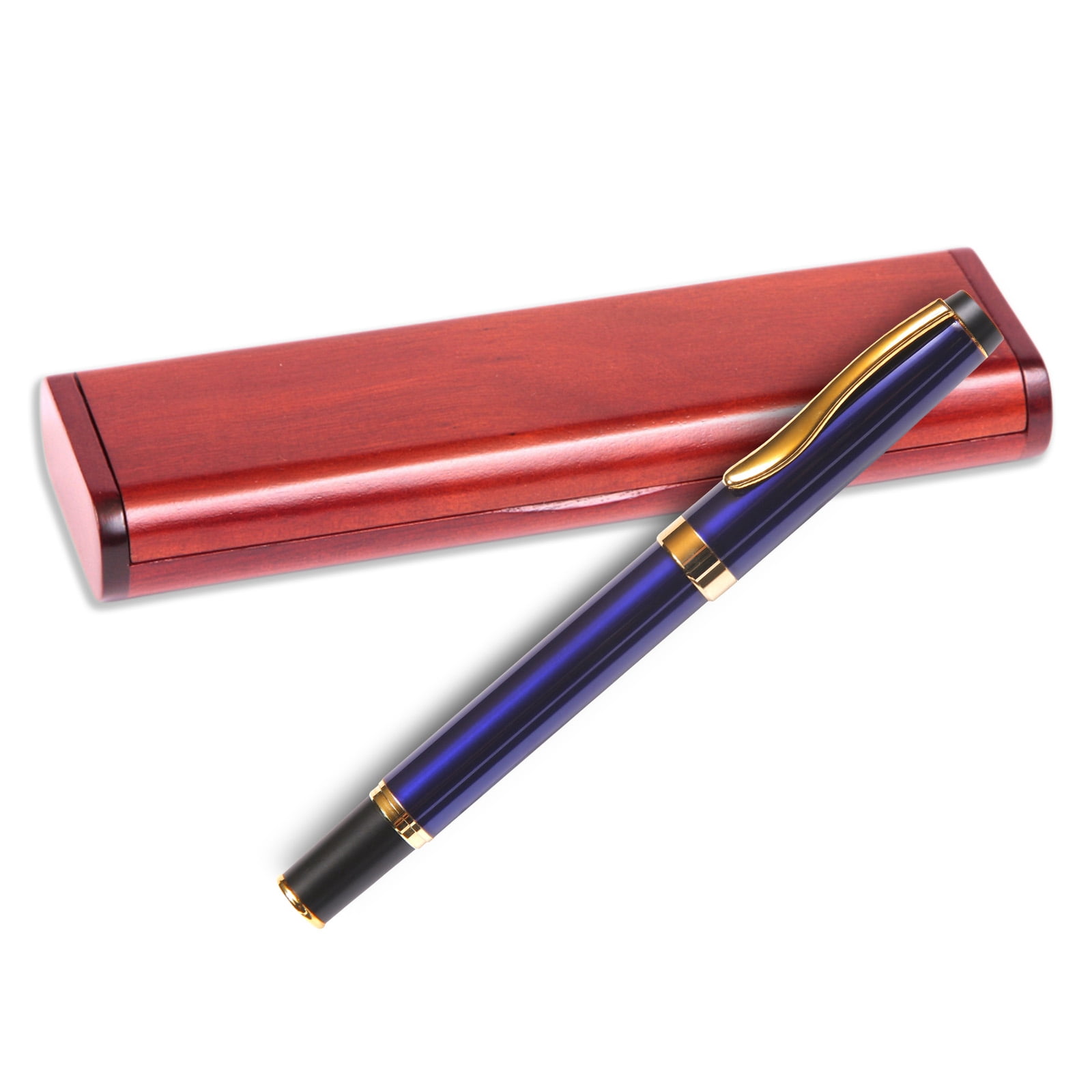 Gripper Roller Ball Pen - Blue with OS Single Gift Box Rosewood