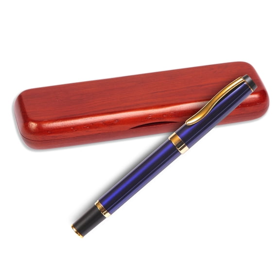 Gripper Roller Ball Pen - Blue with Single Gift Box Rosewood