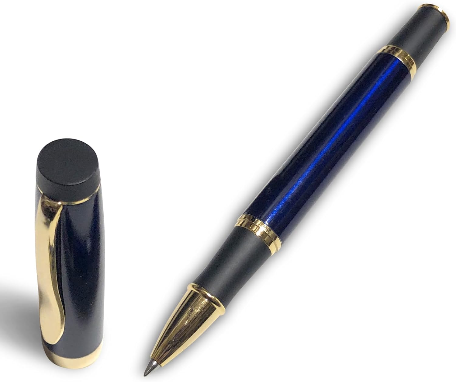 Gripper Rollerball Pen - Blue with Anti Slip Grip (Budget Friendly Pen)