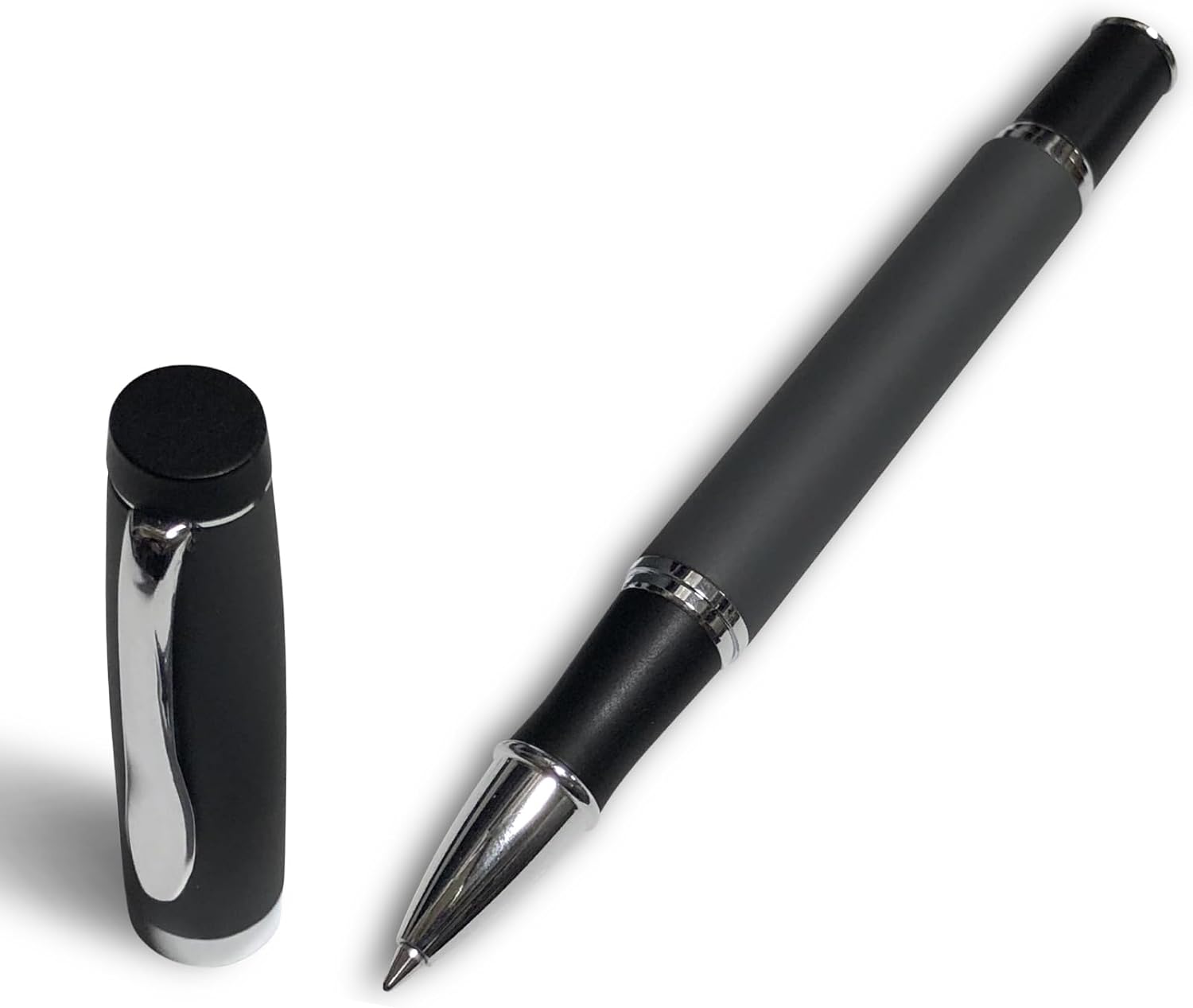 Gripper Rollerball Pen - Matt Black with Anti Slip Grip (Budget Friendly Pen)