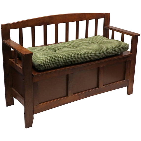 Gripper Tufted 36" Universal Bench Cushion, Green Textured