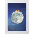 thumbnail image 1 of Grippo-Pike, Carrie Ann 11x14 White Modern Wood Framed Museum Art Print Titled - Fox Sleeping on Moon, 1 of 4