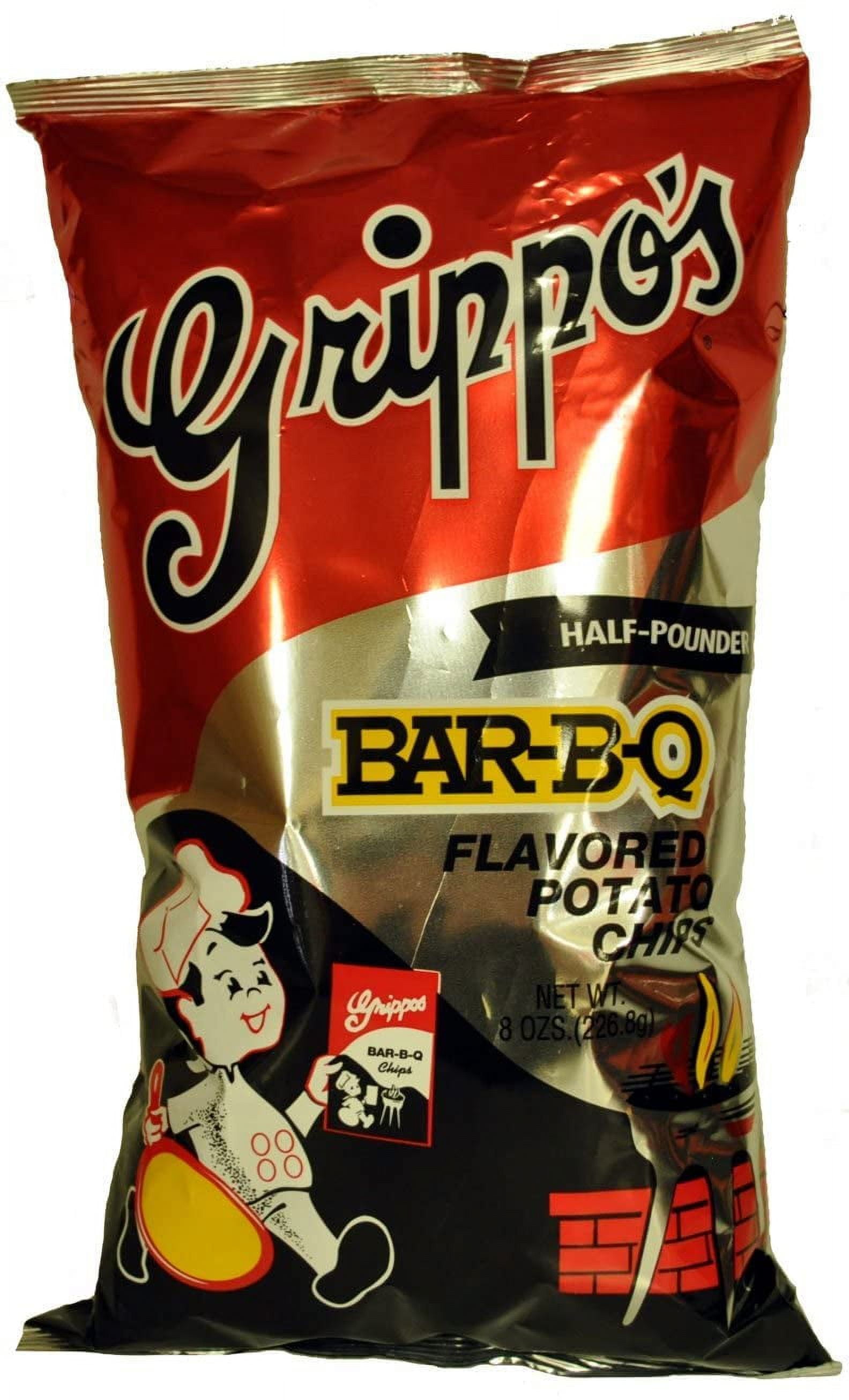 Grippo's BBQ Potato Chips (12 8oz Bags)