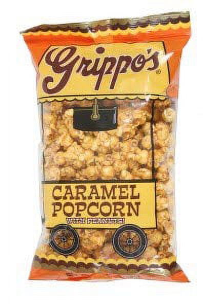 Grippo's Caramel Popcorn With Peanuts 7 oz. Bags 12ct Box
