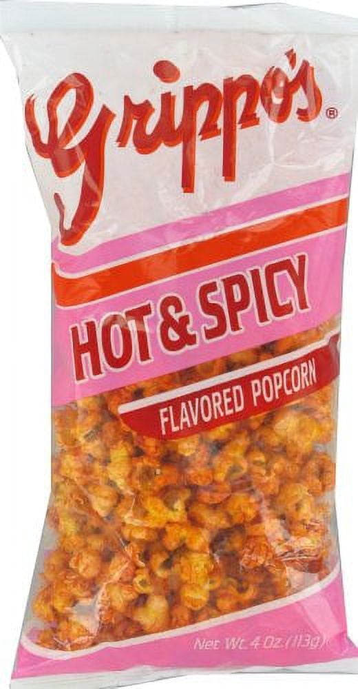 Grippo's Hot & Spicy Popcorn 4 oz. Bags 12 Ct Box