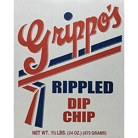 Grippo's Plain Rippled Potato Chips 1.5lb Box