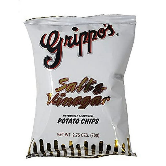 Grippo's Salt & Vinegar Potato Chips 2.75 oz. 24ct Box