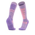 thumbnail image 1 of Grippy Socks Womens Thermal Hiking Ski Socks - Mid-Calf Cushioned Tube Sock for Winter Sports, Outdoor Activities Purple One Size, 1 of 2