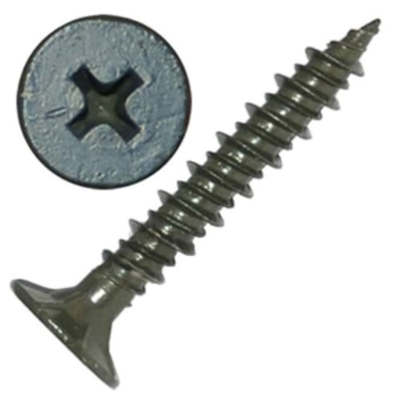 Griprite 5024705 No.8 x 1-1.25 in. L Phillips Wafer Head Cement Board Screws, 1 lbs - Pack of 144