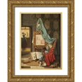 thumbnail image 1 of Grips, Charles Josef 18x24 Gold Ornate Wood Framed with Double Matting Museum Art Print Titled - An Artists Studio, 1 of 4