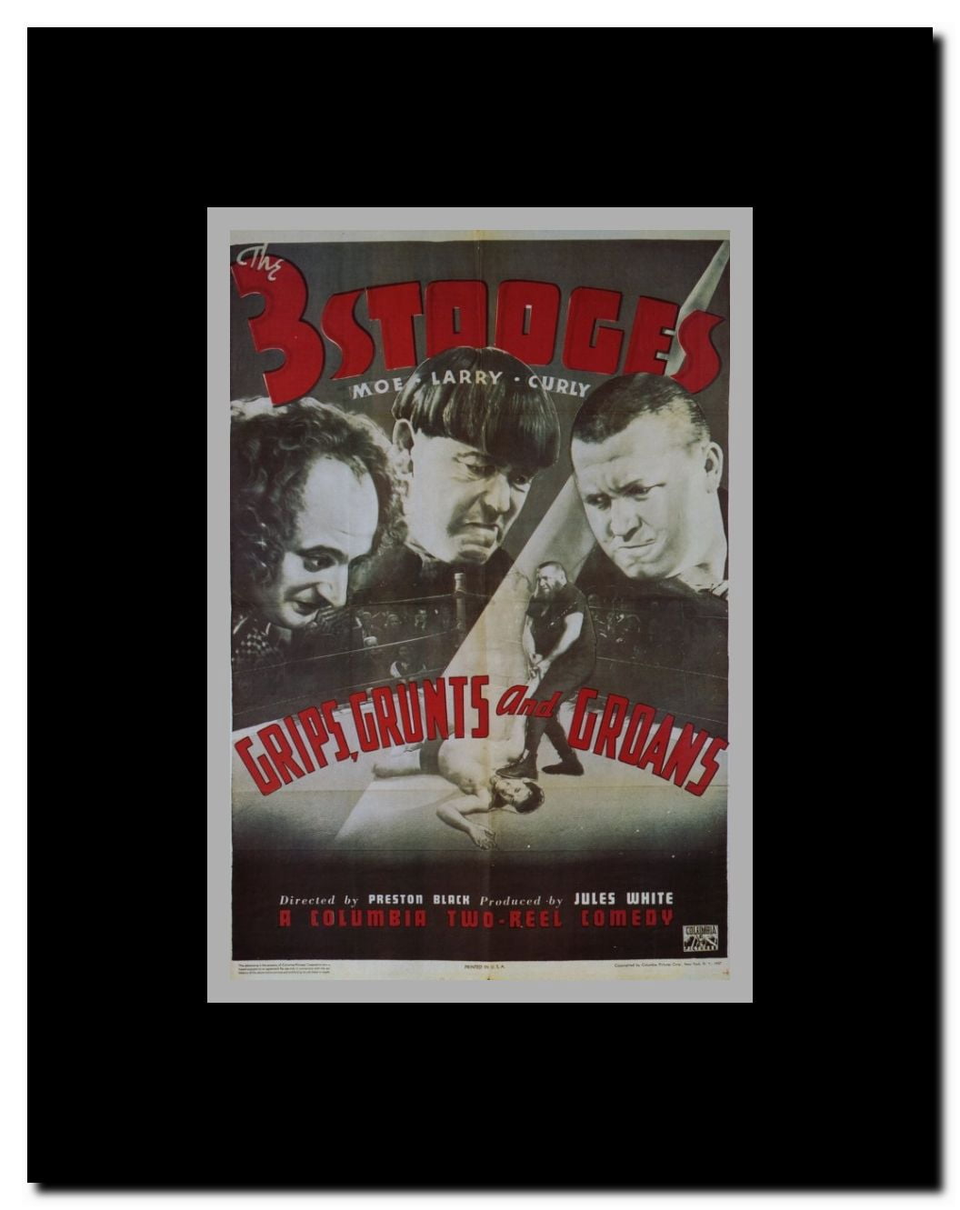 Grips Grunts and Groans Framed Movie Poster