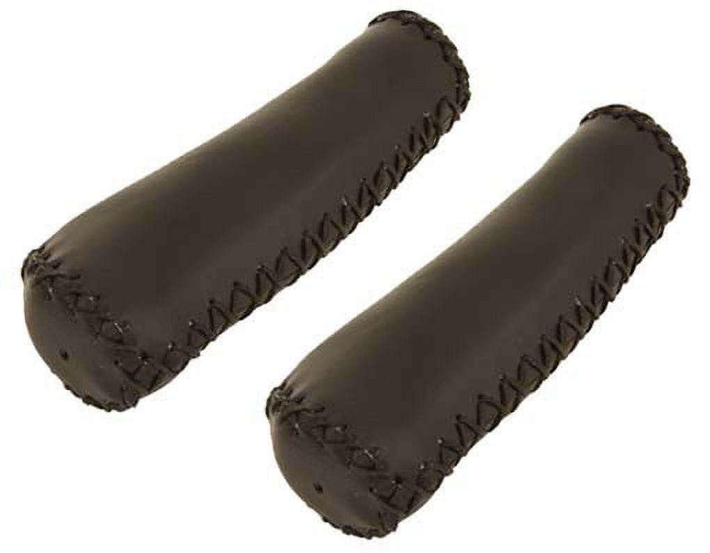 Grips PVC Leather 1164C Black. Bike grips, bicycle grips, lowrider
